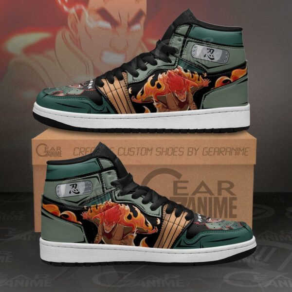 Might Guy Sneakers Power Naruto Custom Anime Shoes 1