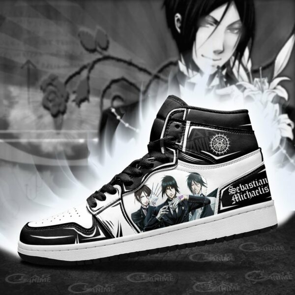 Sebastian Michaelis Sneakers Black Butler Anime Shoes 3