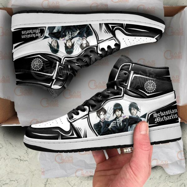 Sebastian Michaelis Sneakers Black Butler Anime Shoes 4