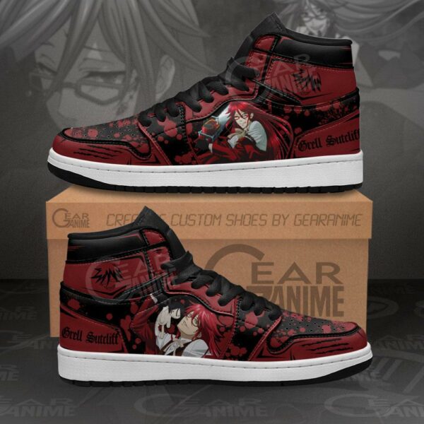 Grell Sutcliff Sneakers Black Butler Anime Shoes 1