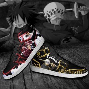 Luffy and Trafalgar Law Sneakers Custom One Piece Anime Shoes Friend Gifts 6