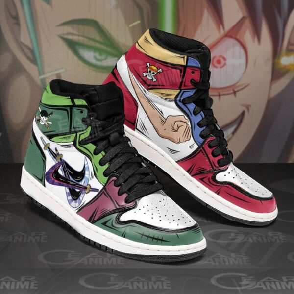 Zoro & Luffy Sneakers Gomu Gomu and Santoryu One Piece Anime Shoes 2