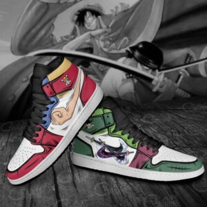 Zoro & Luffy Sneakers Gomu Gomu and Santoryu One Piece Anime Shoes 7