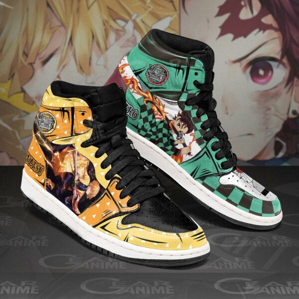 Tanjiro and Zenitsu Sneakers Custom Demon Slayer Anime Shoes 2