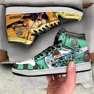 Tanjiro and Zenitsu Sneakers Custom Demon Slayer Anime Shoes 7