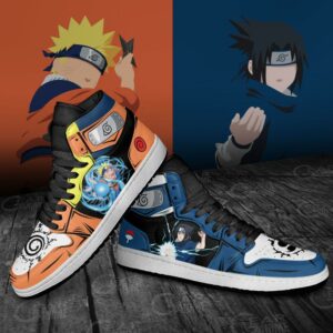 Naruto and Sasuke Sneakers Skill Custom Naruto Anime Shoes 7