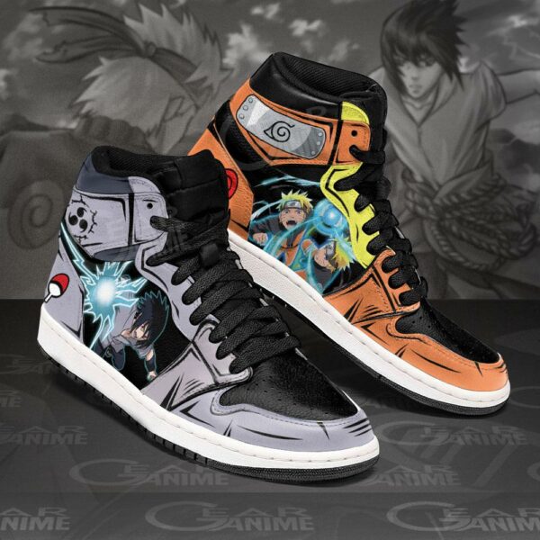 Naruto and Sasuke Sneakers Power Custom Naruto Anime Shoes 2