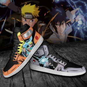 Naruto and Sasuke Sneakers Power Custom Naruto Anime Shoes 7