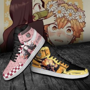 Zenitsu & Nezuko Sneakers Demon Slayer Anime Shoes 6