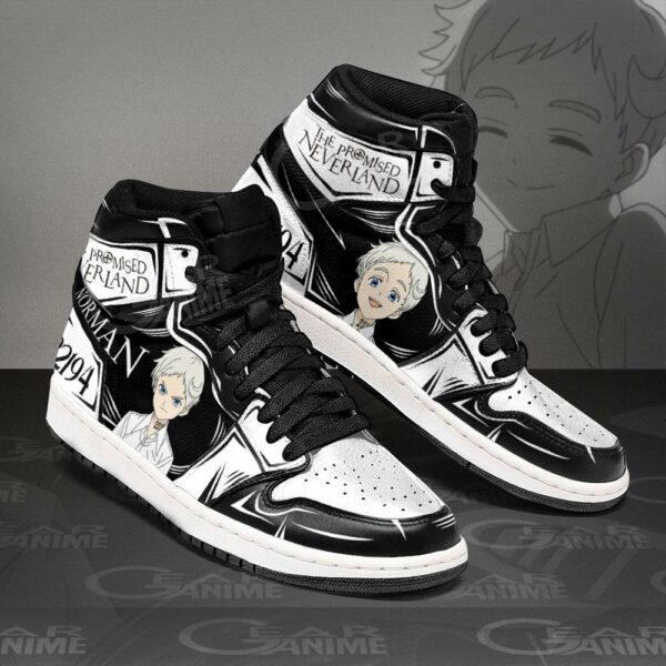 Norman The Promised Neverland Sneakers Custom Anime Shoes 2