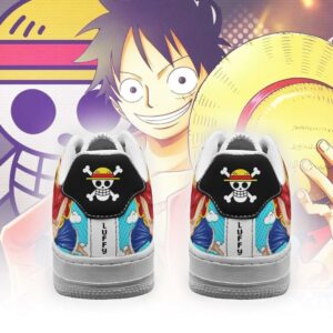 Monkey D Luffy Sneakers Custom One Piece Anime Shoes Fan PT04 5