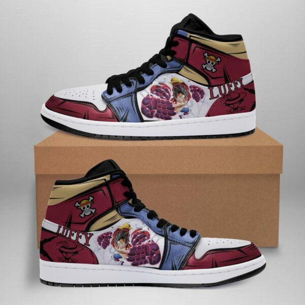 Monkey D Luffy Sneakers Gear 4 One Piece Anime Shoes 2