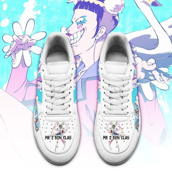 Mr 2 Bon Clay Sneakers Custom One Piece Anime Shoes Fan PT04 2