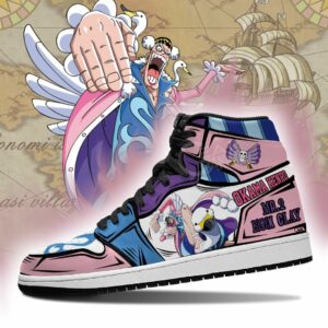 Mr 2 Bon Clay Sneakers Okama Kenpo Skill One Piece Anime Shoes Fan MN06 5