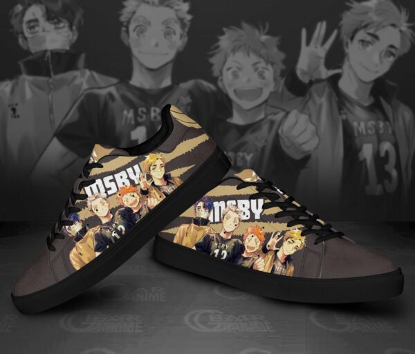 Haikyu MSBY Skate Shoes Black Haikyu!! Custom Anime Shoes 2