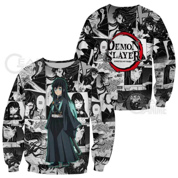 Demon Slayer Muichiro Tokito Hoodie Anime Mix Manga KNY Shirt 2