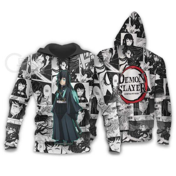 Demon Slayer Muichiro Tokito Hoodie Anime Mix Manga KNY Shirt 4