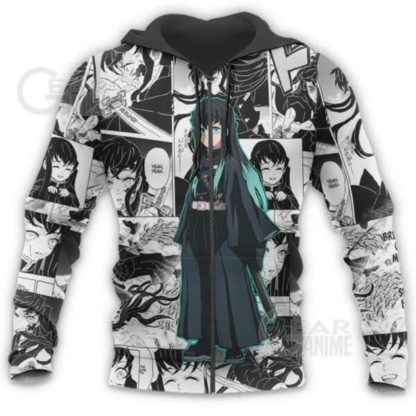 Demon Slayer Muichiro Tokito Hoodie Anime Mix Manga KNY Shirt 8