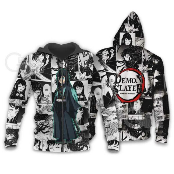 Demon Slayer Muichiro Tokito Hoodie Anime Mix Manga KNY Shirt 1