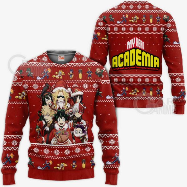 My Hero Academia Ugly Christmas Sweater Anime Custom Xmas Gift VA09 1