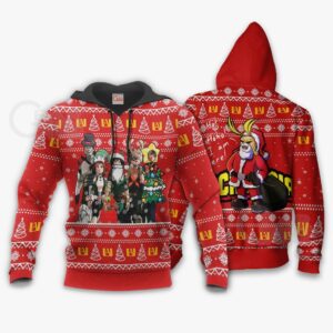 My Hero Academia Ugly Christmas Sweater Santa Anime Xmas Gift VA09 8