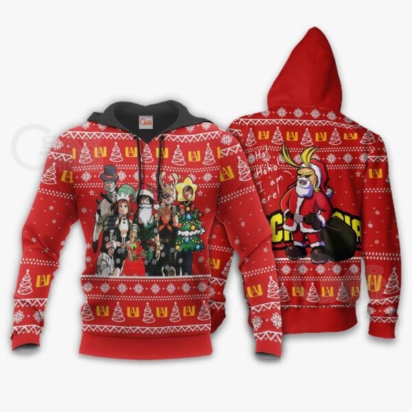 My Hero Academia Ugly Christmas Sweater Santa Anime Xmas Gift VA09 3