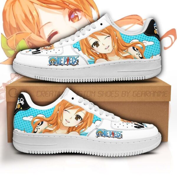 Nami Sneakers Custom One Piece Anime Shoes Fan PT04 1