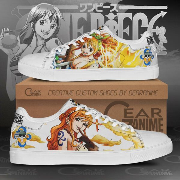 Nami Skate Shoes One Piece Custom Anime Shoes 1