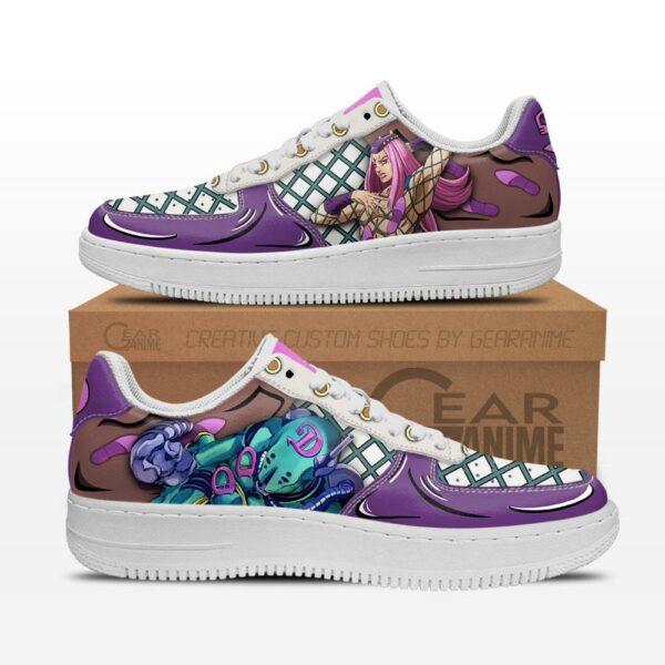 Narciso Anasui Air Sneakers Custom Anime JoJo's Bizarre Adventure Shoes 1