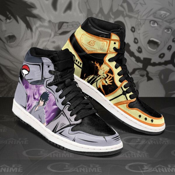 Naruto Bijuu and Sasuke Susanoo Sneakers Custom Naruto Anime Shoes 2