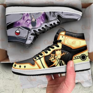 Naruto Bijuu and Sasuke Susanoo Sneakers Custom Naruto Anime Shoes 6