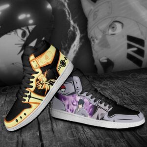 Naruto Bijuu and Sasuke Susanoo Sneakers Custom Naruto Anime Shoes 7