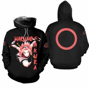 Naruto Haruno Sakura Shirt Clan Symbol Naruto Anime Hoodie Sweater 5