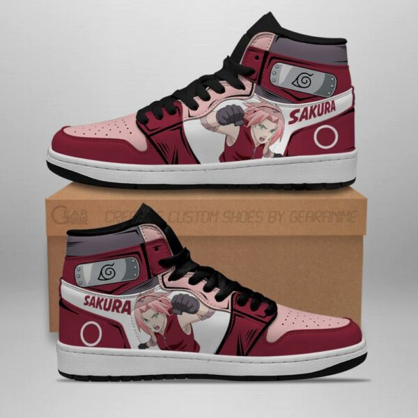 Naruto Sakura Haruno Shoes Symbol Costume Anime Sneakers 2