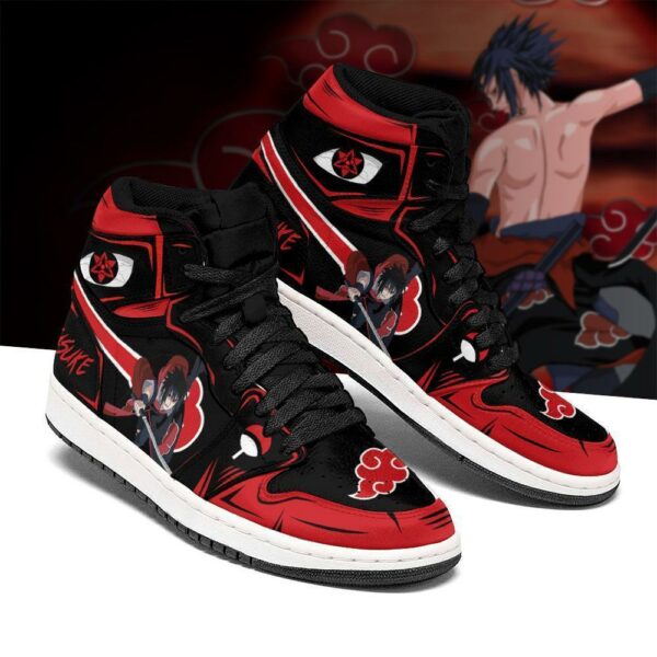 Naruto Sasuke Shoes Akatsuki Costume Anime Sneakers 1