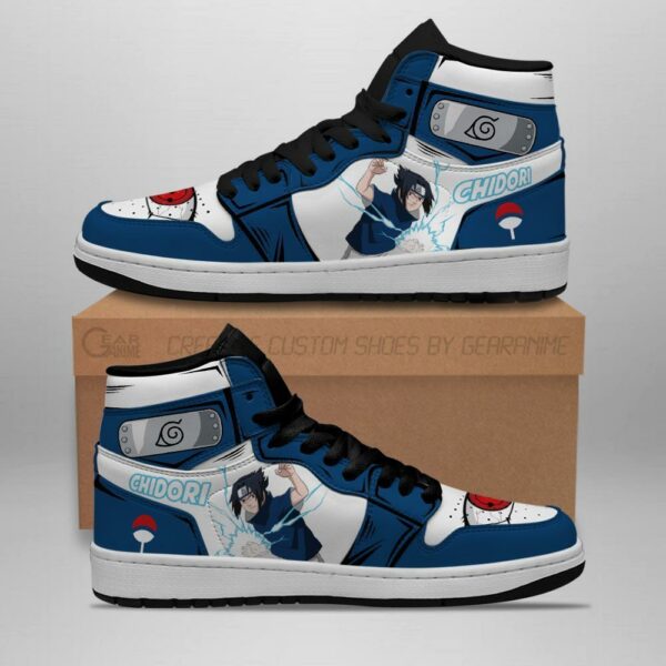 Naruto Sasuke Shoes Chidori Skill Costume Anime Sneakers 2