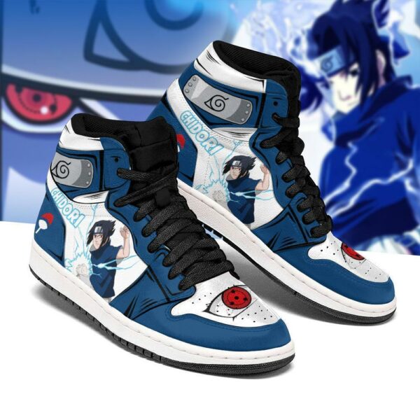 Naruto Sasuke Shoes Chidori Skill Costume Anime Sneakers 1