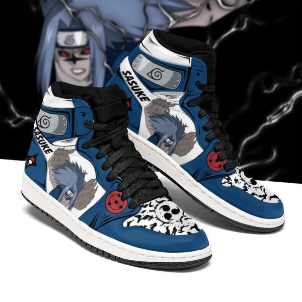 Naruto Sasuke Shoes Cursed Seal of Heaven Power Anime Sneakers 1