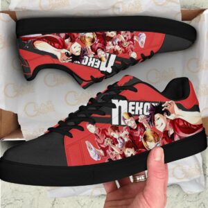 Haikyu Nekoma Skate Shoes Black Haikyu!! Custom Anime Shoes 6