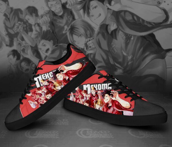 Haikyu Nekoma Skate Shoes Black Haikyu!! Custom Anime Shoes 2