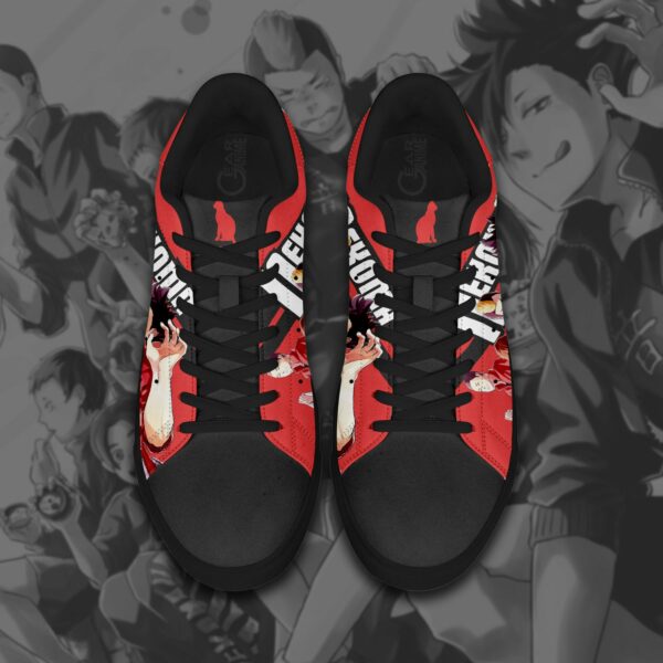 Haikyu Nekoma Skate Shoes Black Haikyu!! Custom Anime Shoes 4