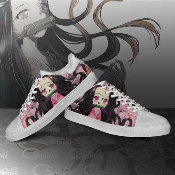 Nezuko Kamado Skate Shoes Demon Slayer Anime Custom Shoes PN10 3