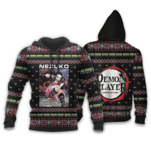 Nezuko Kamado Ugly Christmas Sweater Demon Slayer Anime Custom Clothes 9