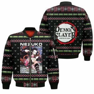 Nezuko Kamado Ugly Christmas Sweater Demon Slayer Anime Custom Clothes 10