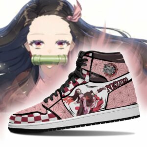 Nezuko Shoes Boots Skill Demon Slayer Anime Sneakers Fan Gift Idea 5