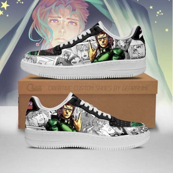 Noriaki Kakyoin Sneakers Manga Style JoJo's Anime Shoes Fan Gift PT06 1