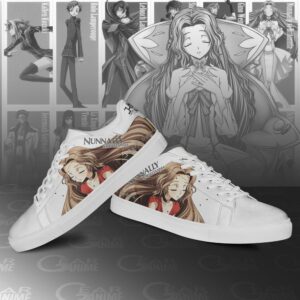 Code Geass Nunnally vi Britannia Skate Shoes Custom Anime Shoes 6