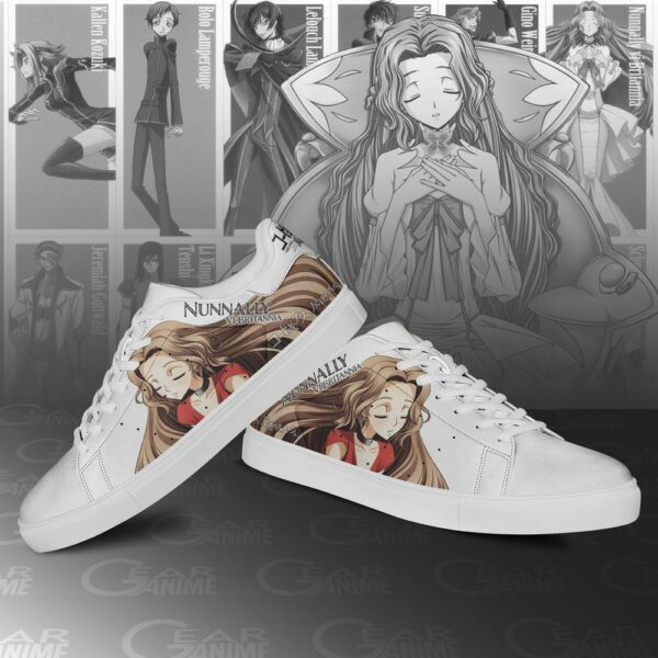 Code Geass Nunnally vi Britannia Skate Shoes Custom Anime Shoes 3