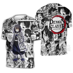 Demon Slayer Obanai Iguro Hoodie Anime Mix Manga KNY Shirt 11