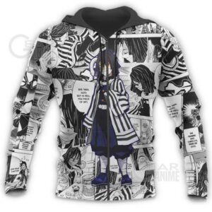 Demon Slayer Obanai Iguro Hoodie Anime Mix Manga KNY Shirt 14